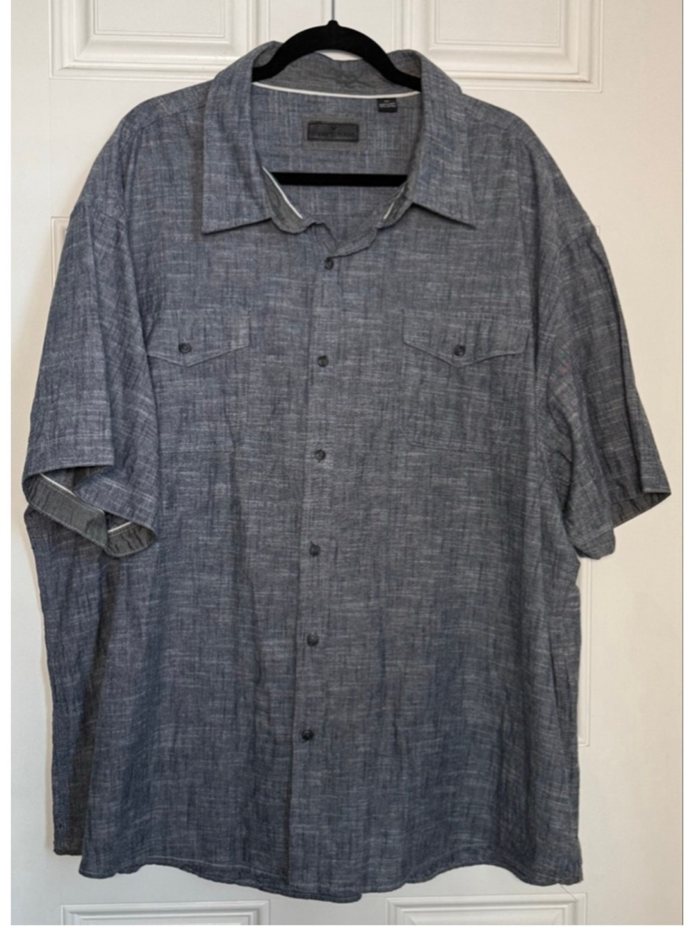 Men's Steve's Jeans Blue Casual Button Down Shirt 4X